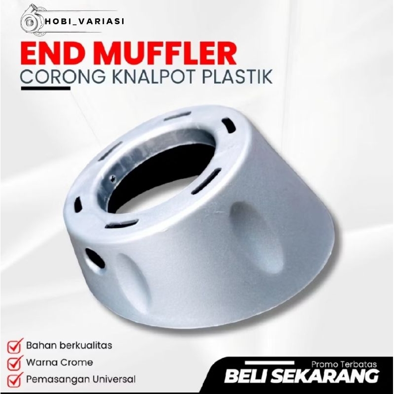 END MUFFLER PLASTIK ANTI PANAS VARIO CORONG KNALPOT MIO TUTUP KNALPOT END MUFLLER CMS KNALPOT