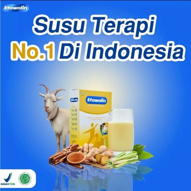 

AGEN RESMI Etawalin - Susu Kambing Etawa Asli Original Mengatasi Asam Urat Mencegah Nyeri Sendi Dan Mencegah Rematik 1Box Isi 200GR