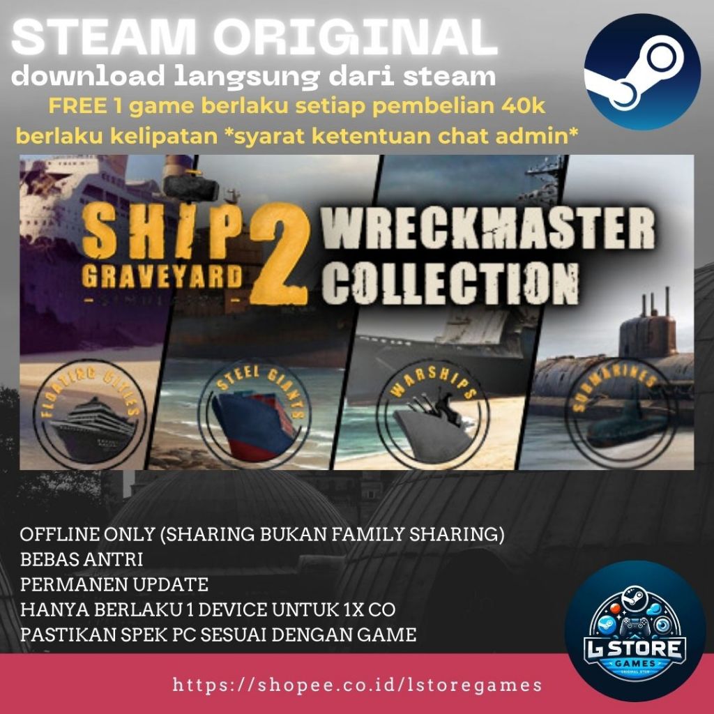 Ship Graveyard Simulator 2 Wreckmaster Collection PC Sharing Original Offline