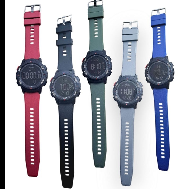 MSA JAM TANGAN PRIA DIGITAL 511 STRAP KARET TAHAN AIR