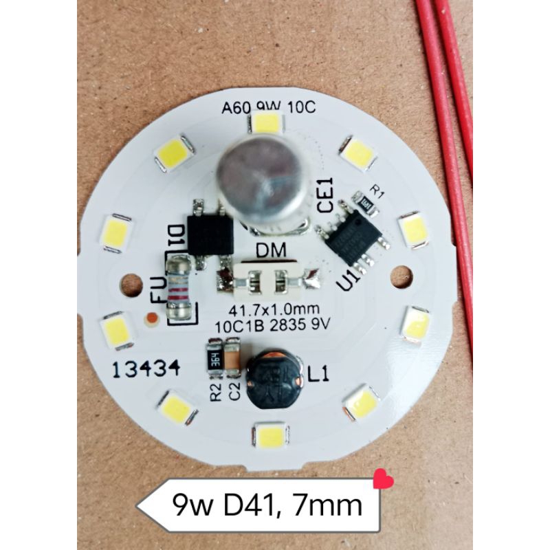 mesin Lampu LED 9watt DM tinggal pasang D41,7mm