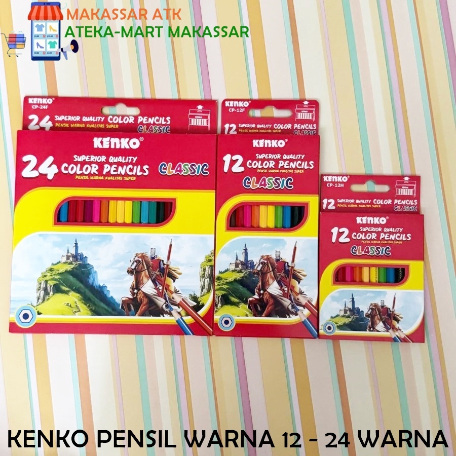 

[1 PCS] KENKO PENSIL WARNA 12WARNA 24WARNA KLASIL CP-12H CP-12F CP-24F