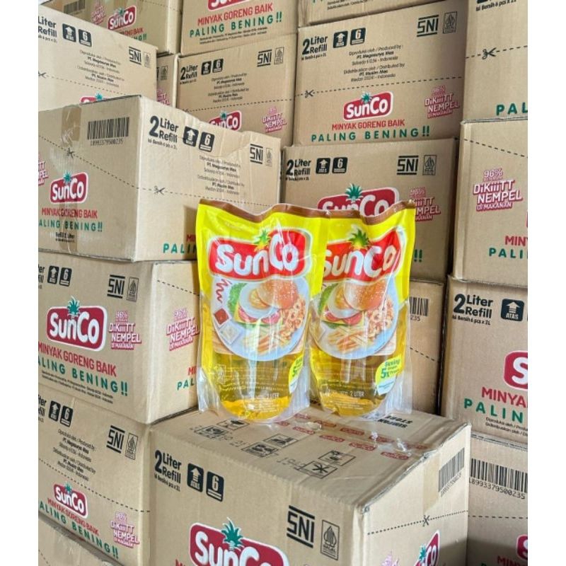 

Minyak Goreng Sunco 2L 1dus isi 6pcs