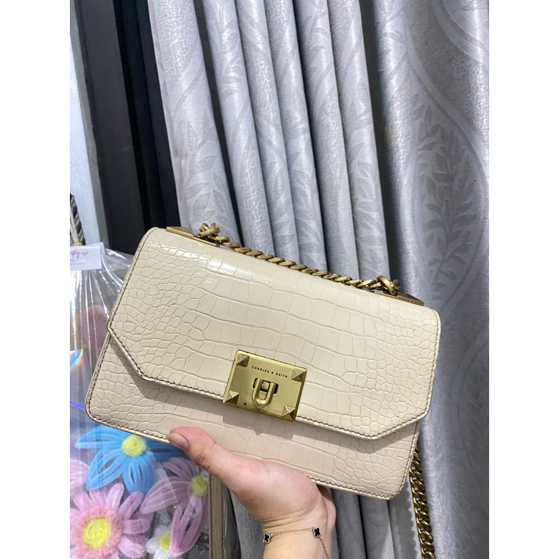 Tas Charles & Keith / Preloved Tas / Shoulder Bag / Tas CK Croco