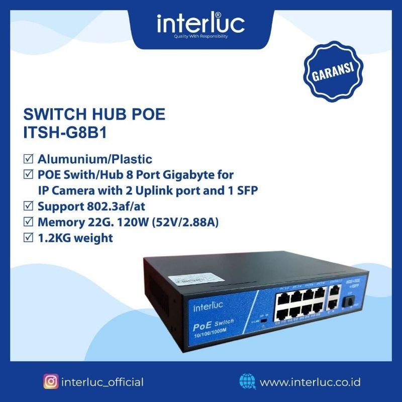 Switch POE 8CH Switch POE 8Ch Cctv