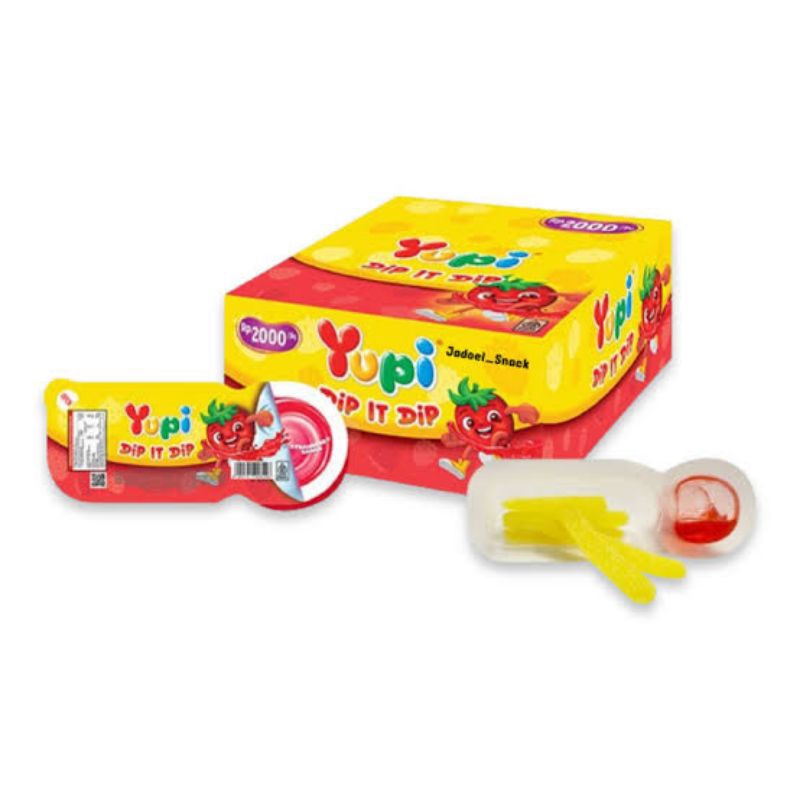 

[TERMURAH] Yupi Dip It Dip Strawberry Sauce Display Box