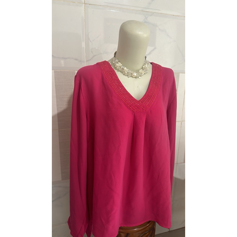 blouse pink fuschia
