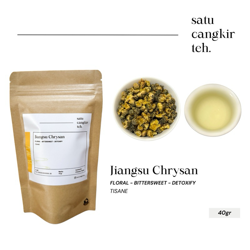

Satu Cangkir Teh - Jiangsu Chrysan (40gr) | HIGH GRADE | Authentic Chinese Tisane