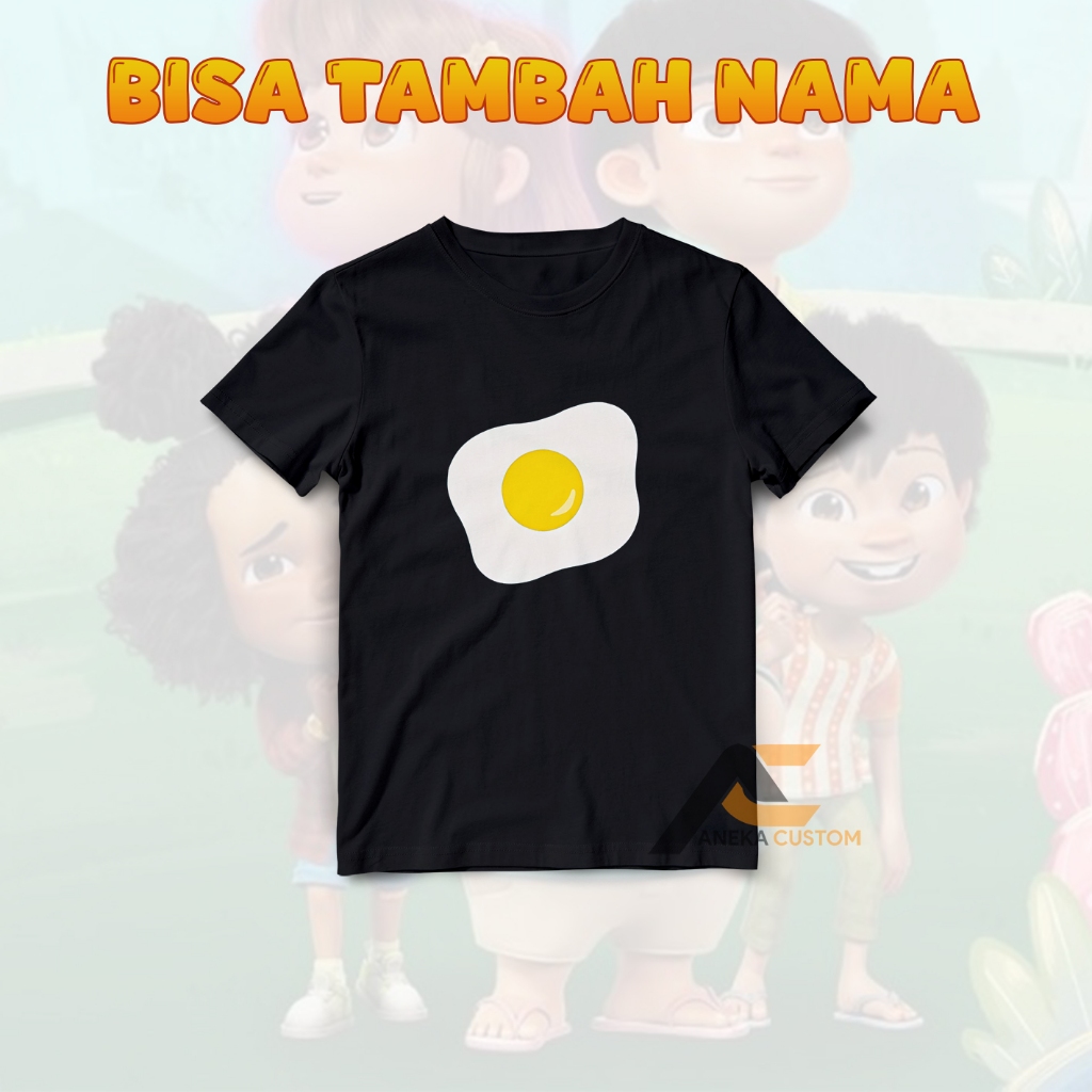 Kaos Anak Telur Ceplok Don Jumbo / Baju Anak Telor Ceplok Film Don Jumbo