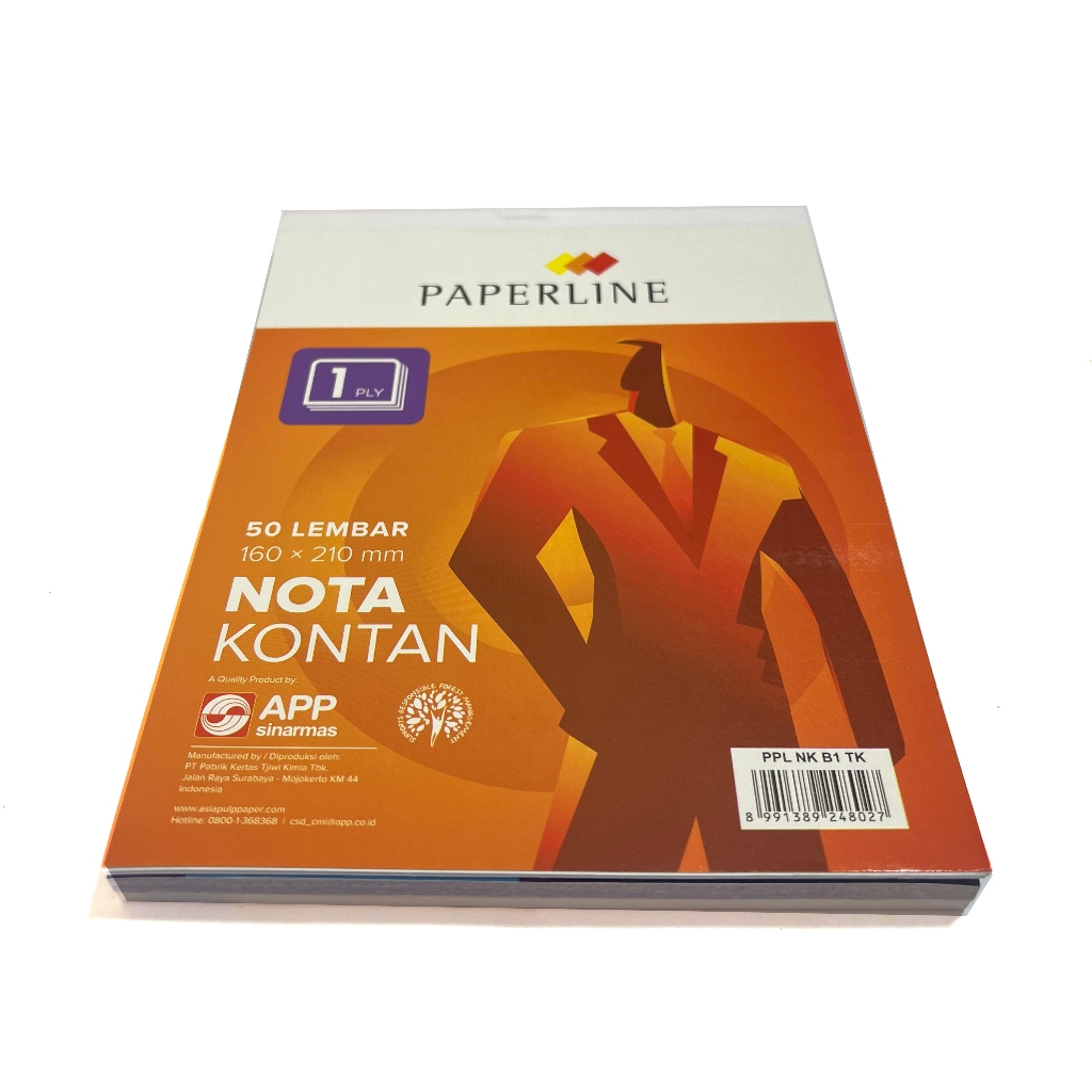

Nota Kontan 50 Lembar 160 x 20 mm 1 Ply PAPERLINE