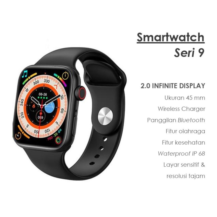 Hiwatch 9 Mitimes T900 Pro Max L Series 9 Smart Watch 2.02 inch BT Call Hiwatch Plus App + Free Box 