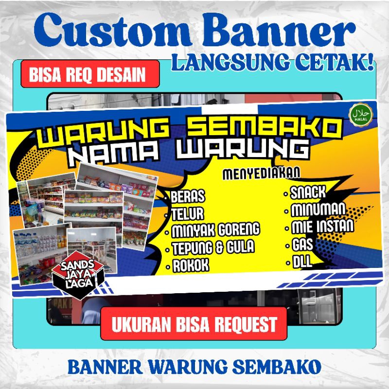 SPANDUK TOKO SEMBAKO SPANDUK TOKO BAJU SPANDUK TOKO PAKAIAN SPANDUK TOKO KUE SPANDUK TOKO MAKANAN SP