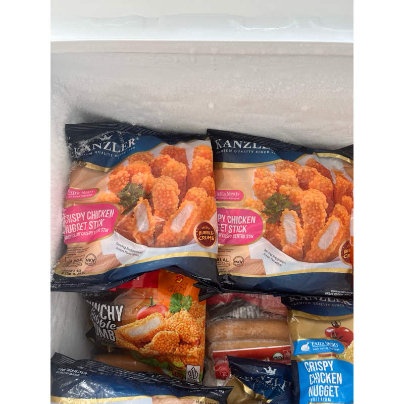 

Kanzler crispy chicken nugget stick EL Beryl frozen berat 450 gr
