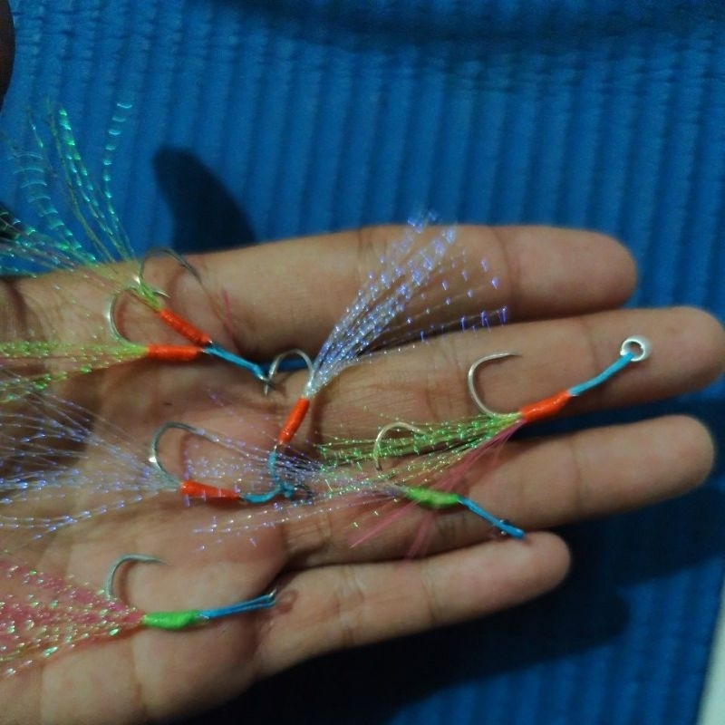 asis hook/single hook untuk metal jig 7-20gram,