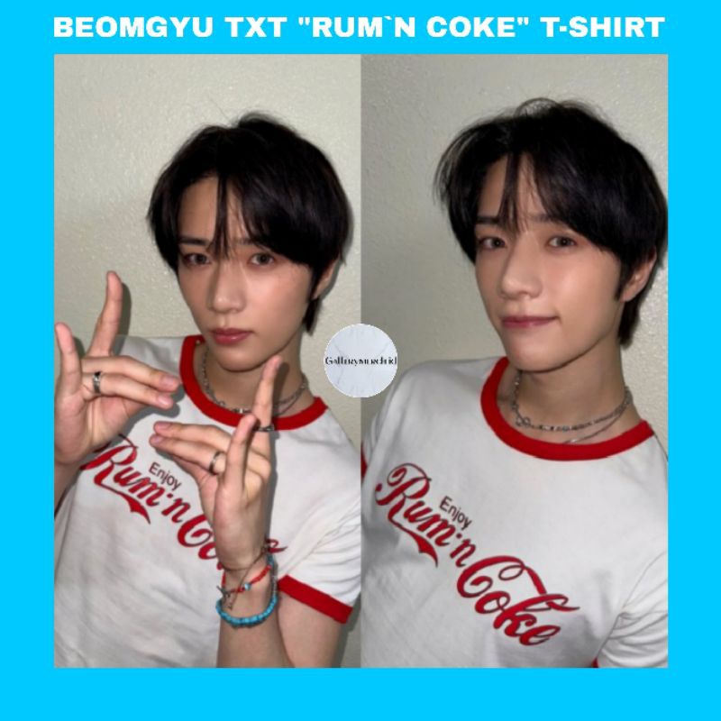 [READY STOCK] BEOMGYU TXT "RUM`N COKE" T-SHIRT
