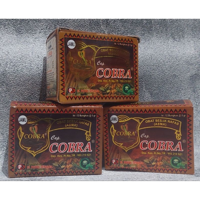 jamu cobra sesak isi 12 saset/pcs