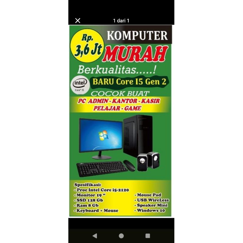 Komputer PC Core i5 gen 2