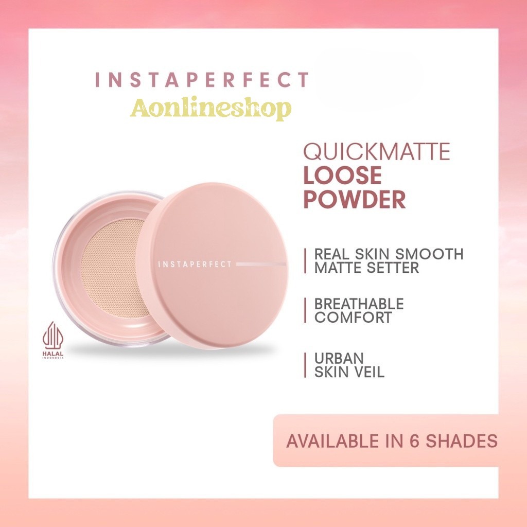 AS Wardah Instaperfect Quickmatte Loose Powder ~ Instaperfect Bedak Tabur