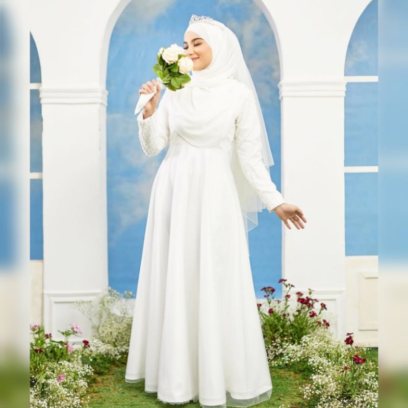 GAUN PENGANTIN MUSLIMAH SYARI