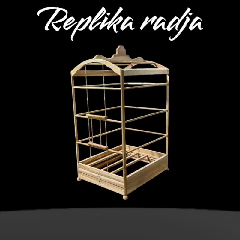 Sangkar Replika Radja Ambrukan Bahan Full Jati