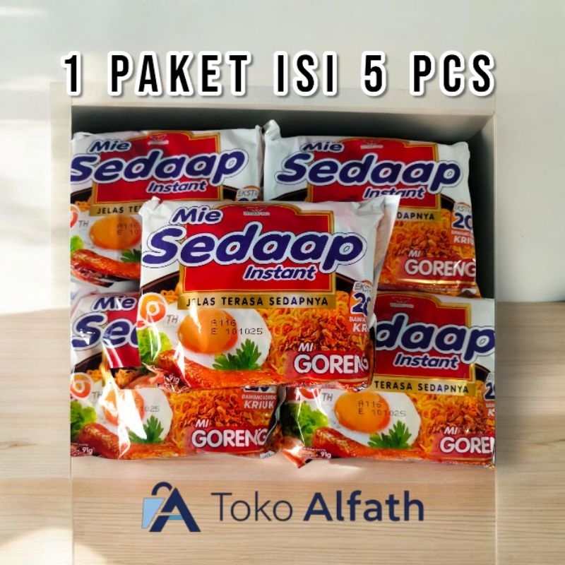 

MIE SEDAAP GORENG 1 PAKET ISI [ 5 PCS ]