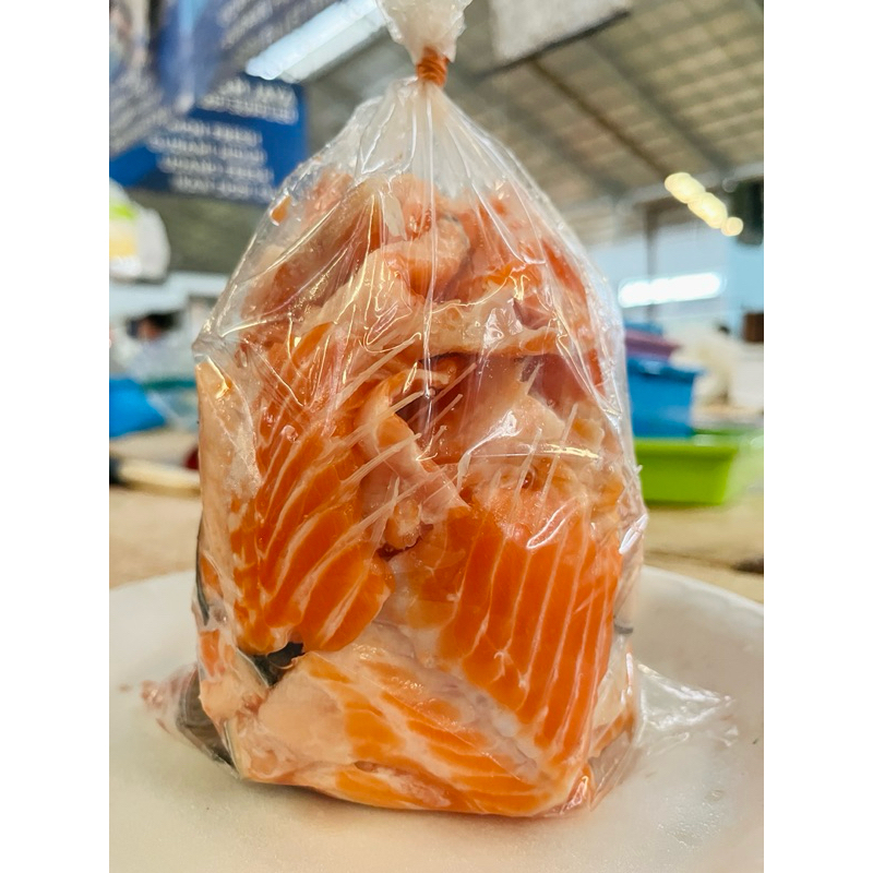 

tulang salmon segar beku @1kg bersih