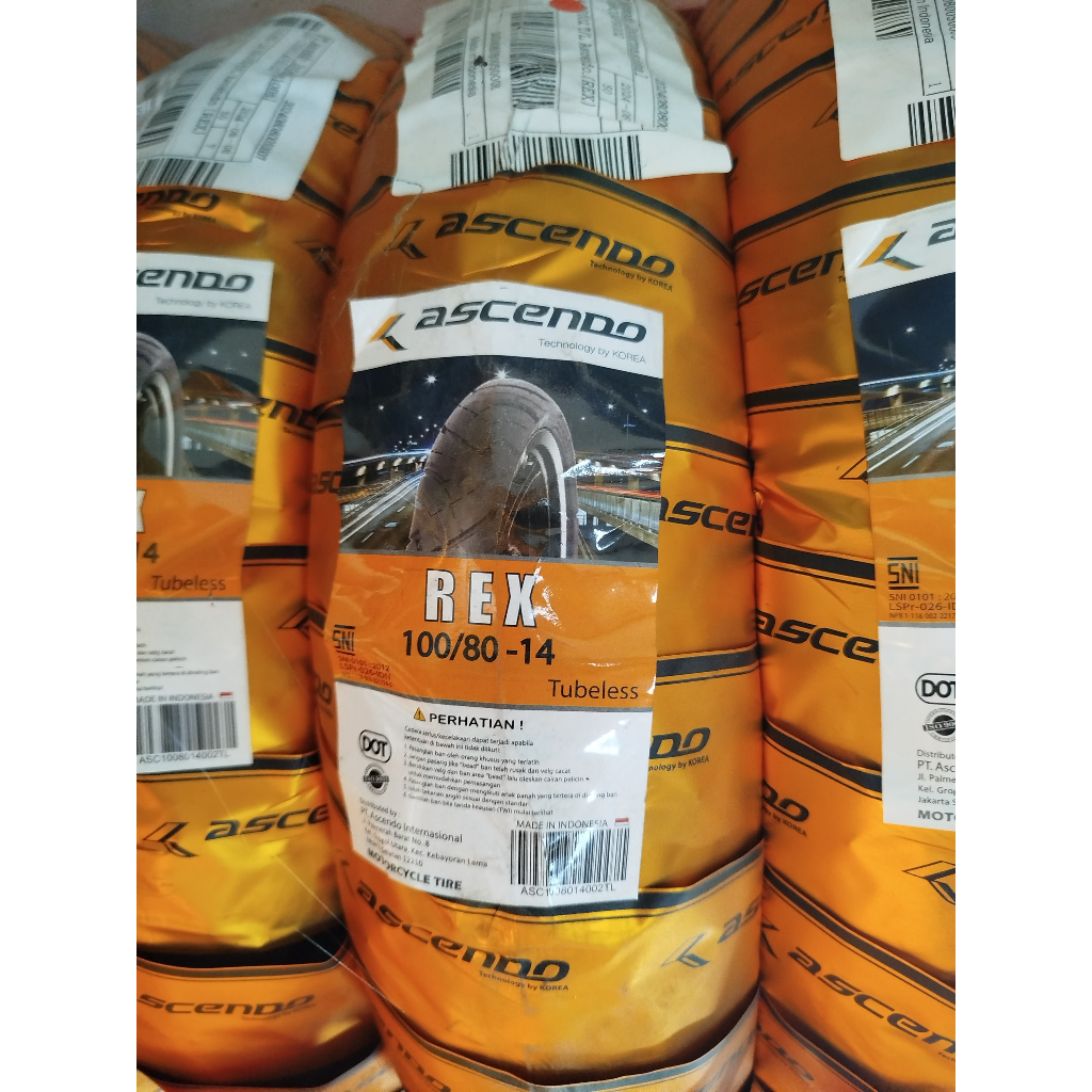 Ascendo REX Tubelless 100/80-14