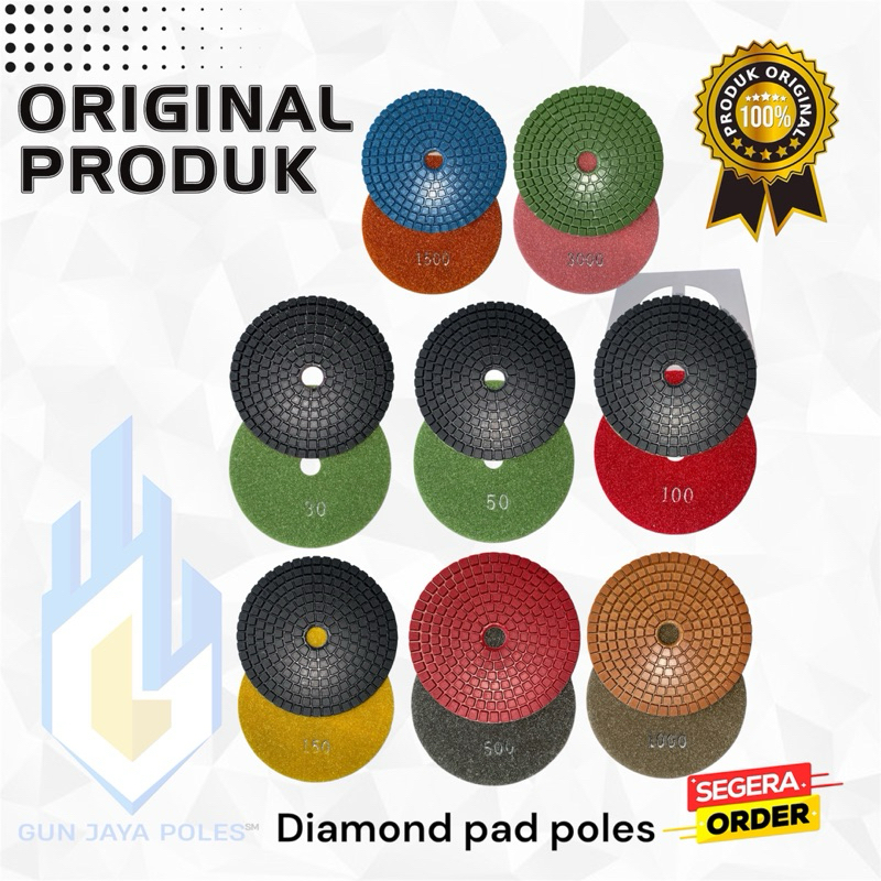 Diamond pad poles/batu gerinda poles