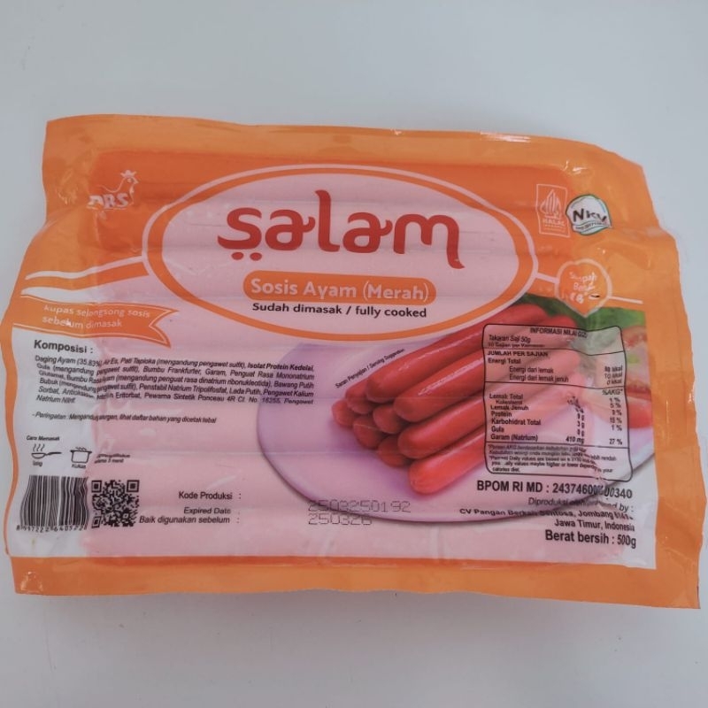 

Sosis salam ayam merah 500gr