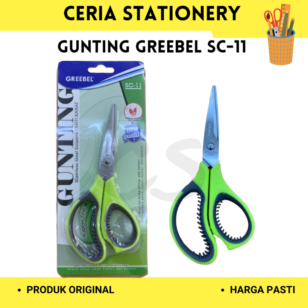 

Gunting / Scissors Greebel SC-11 Rubber Grip