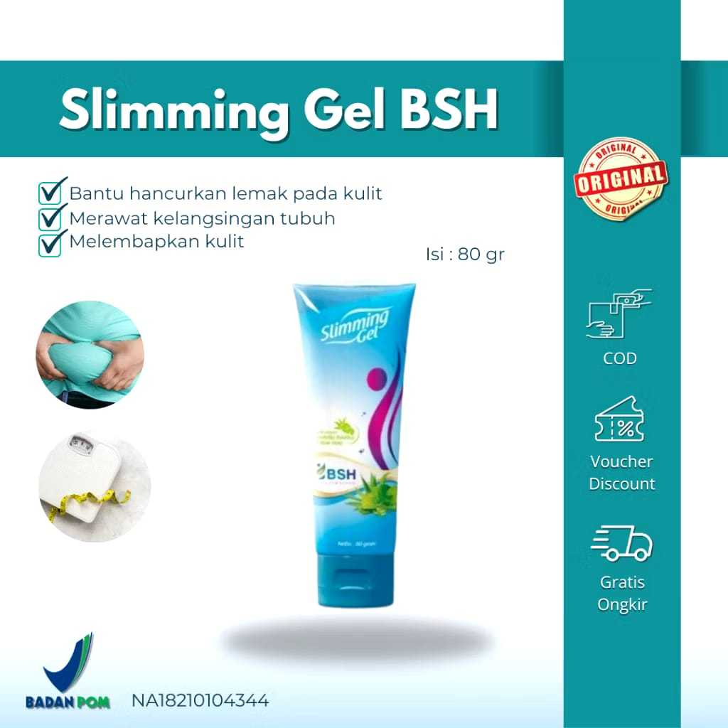 Hanasui BSH Body Slim Herbal Natural 80gr Slimming Gel BPOM