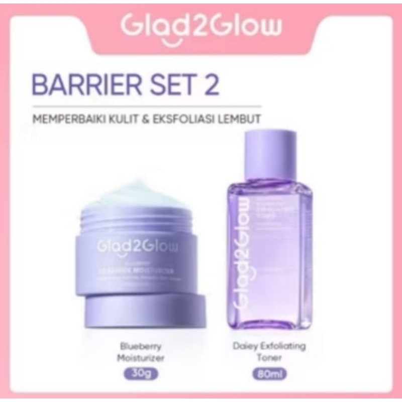 

g2g blueberry ceremide moisturizer 30gr+ toner 80ml Tampa segel/box