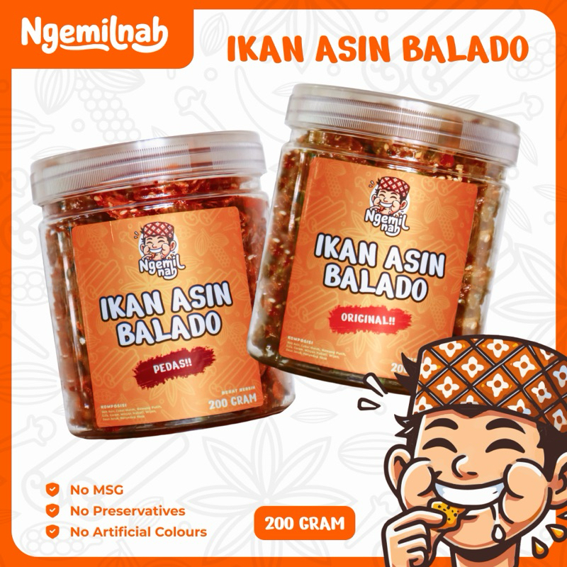 

Ngemilnah - Ikan Asin Balado 200g| Ngeunah Pisan!