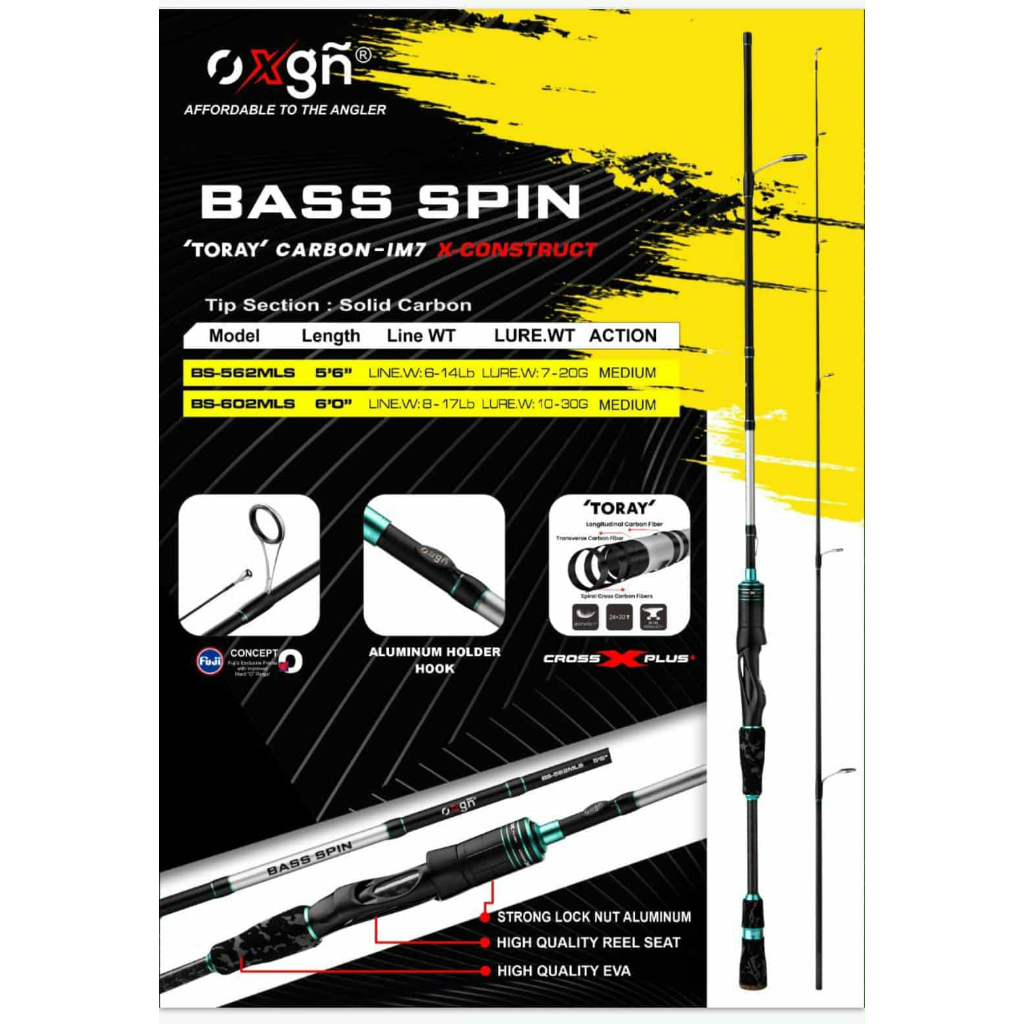 Joran OXGN BASS SPIN FUJI SOLID CARBON - JORAN GALATAMA  JORAN SPINNING