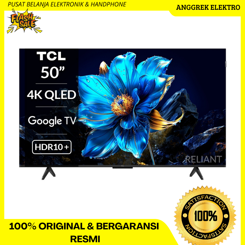 TCL 50 Inch Google TV TCL 50P7K 4K QLED UHD Dolby Atmos TCL 50P7K