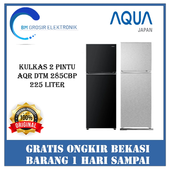 AQUA KULKAS AQR DTM 285CBP KULKAS 2 PINTU