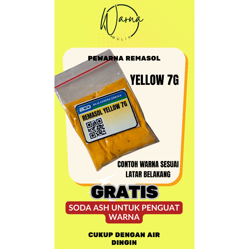 

PEWARNA PAKAIAN REMASOL PERMANEN ANTI LUNTUR ,GRATIS PENGUAT WARNA SODA ASH,
