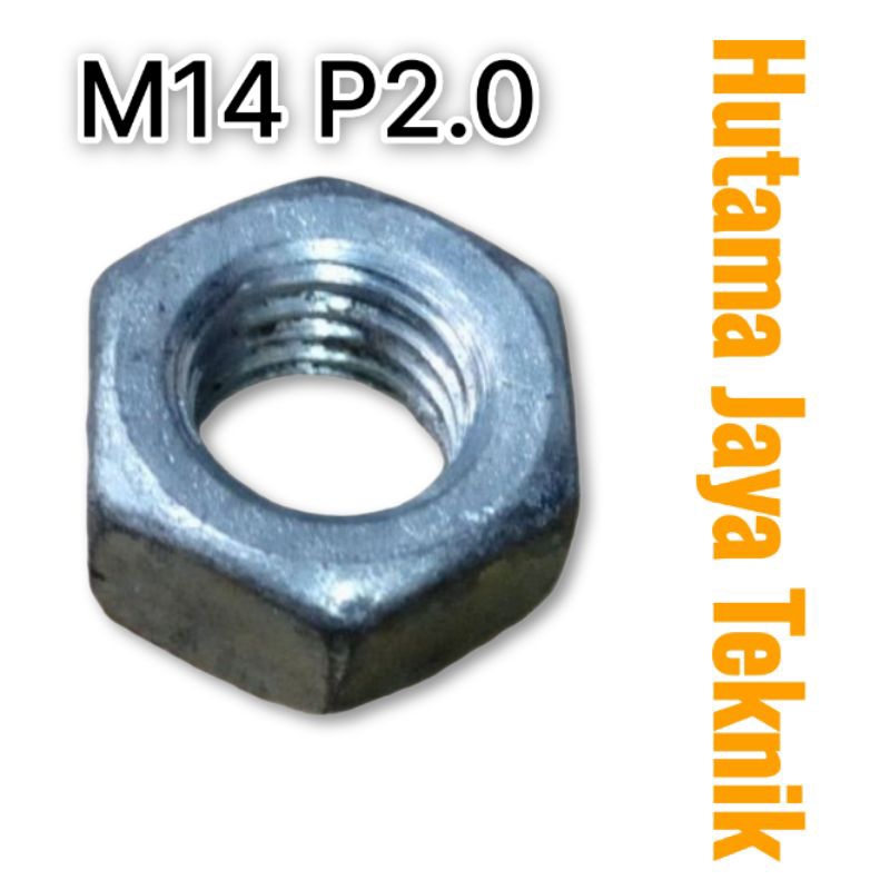 Mur || 14 mm 14mm M14 || P2.0 Kunci 22 Drat Kasar