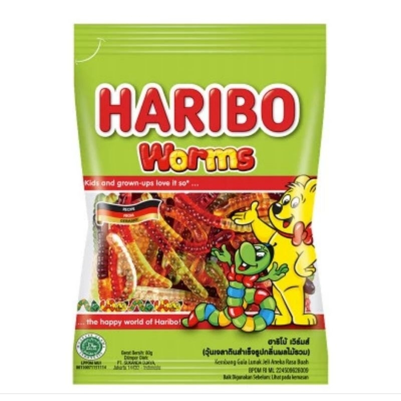 

Permen Jelly Haribo Worms