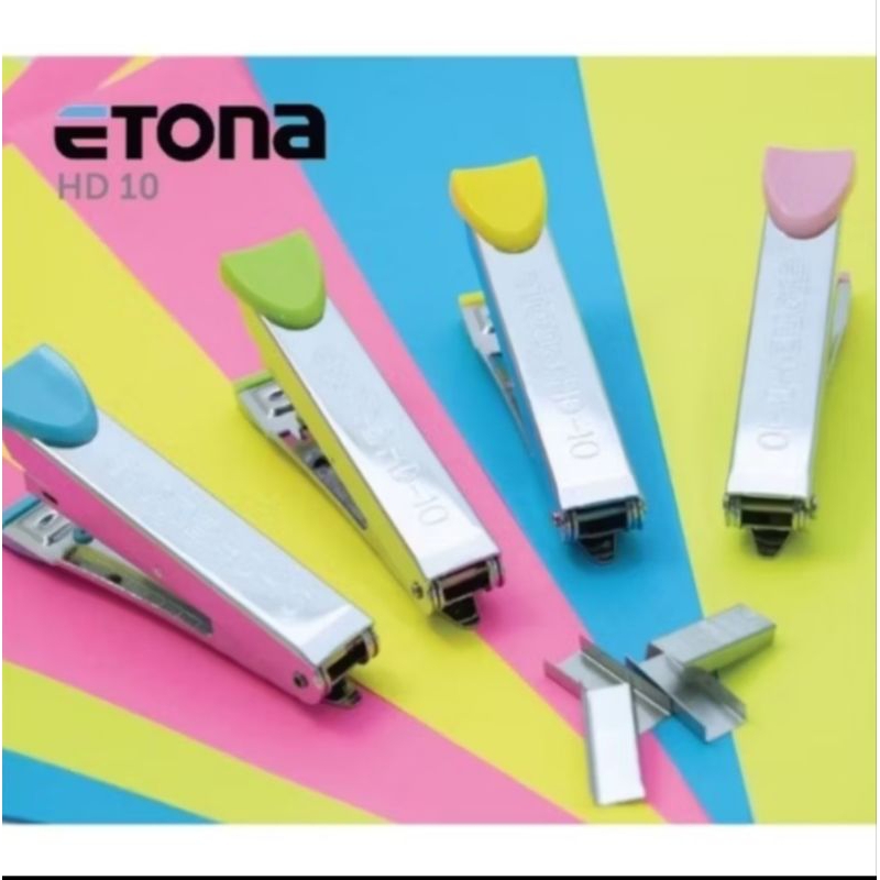 

stapler / staples etona HD 10 penjepit kertas plastik