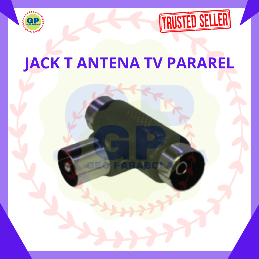 JACK CABANG ANTENA TV T PLASTIK / JACK PARAREL ANTENA TV UNTUK 2 TV