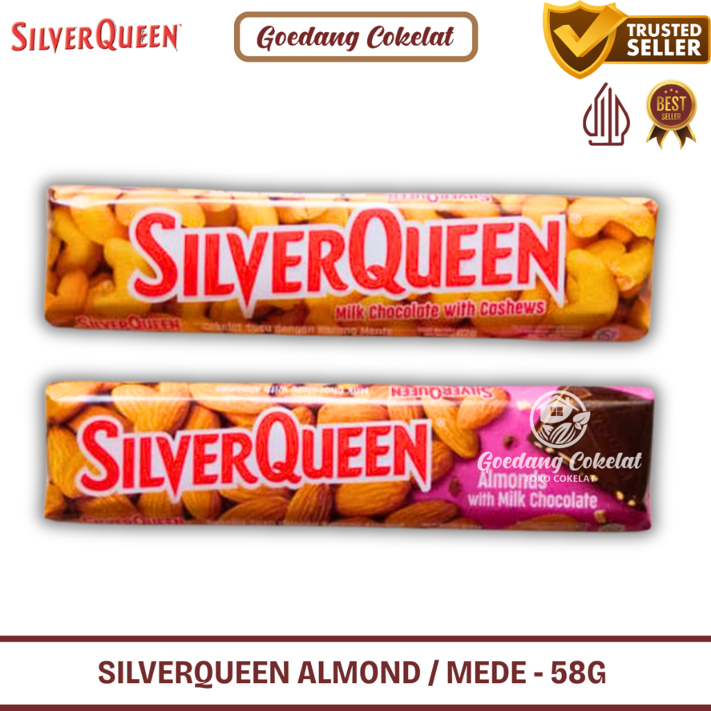 

Silverqueen Mete Mede Cashew Almond 55 gram /62gr/65gr Besar PROMO