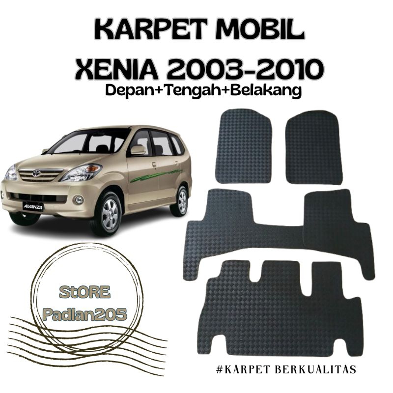 Karpet karet matras mobil Xenia 2003-2010 3 baris Karpet Karet matras Xenia 2003-2010 3 baris Karpet