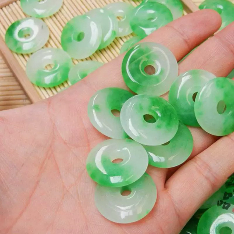 liontin giok cina asli batu alam pria wanita