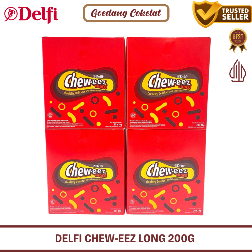 

Coklat Delfi Chew-eez Cheweez Coklat Permen Choco Box (Isi 20 pcs x 12gr)