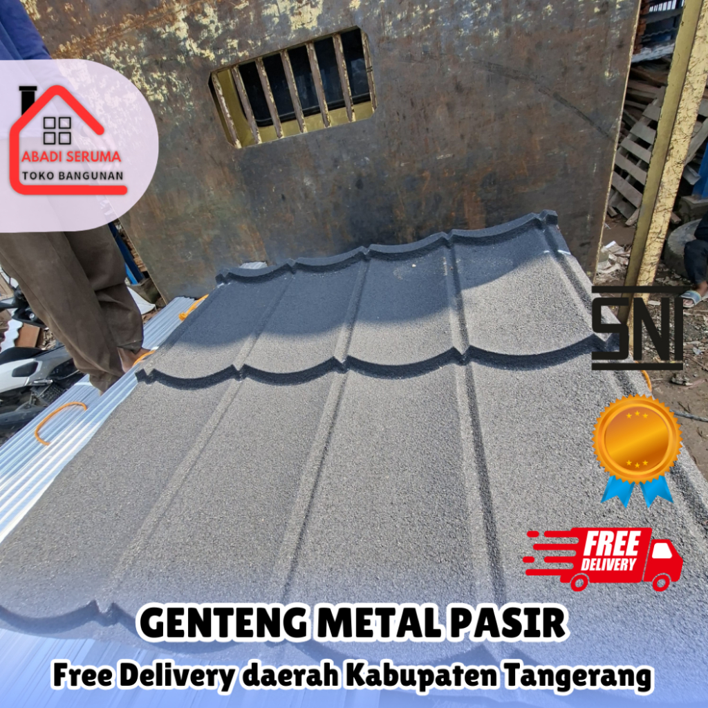 BEST SELLER / GENTENG METAL PASIR / GENTENG / GENTING / ATAP RUMAH / SPANDEK PASIR / GENTENG SNI