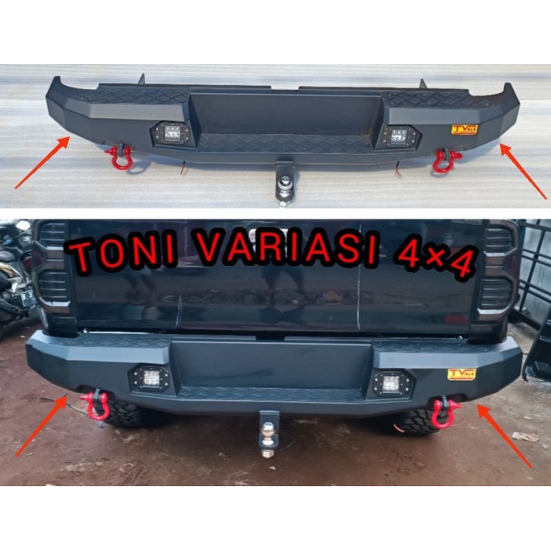 Bemper Bumper Belakang Hilux Vigo Model RIVAL