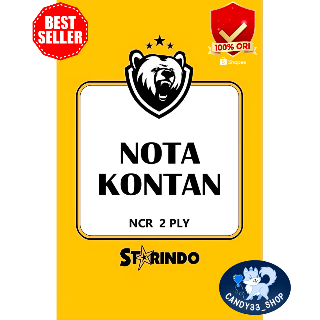 

STARINDO Nota Kecil NCR 1/4 Folio 2 Ply [ 1 Pak ]