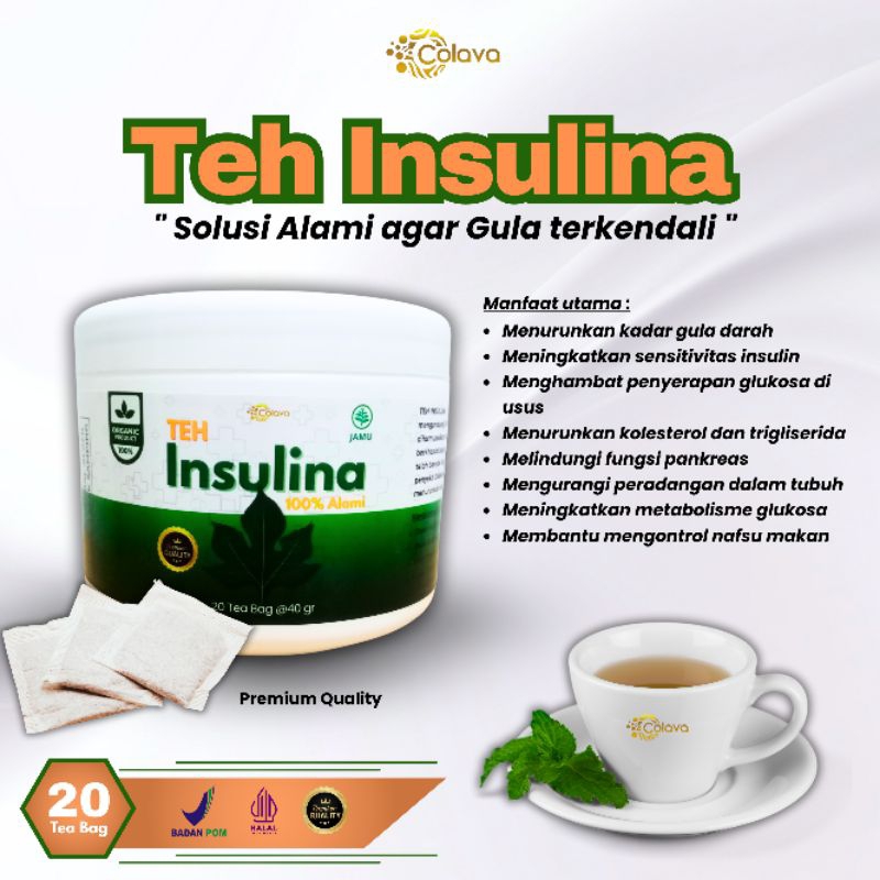 

Colava Teh Insulina membantu menurunkan kadar gula darah secara signifikan