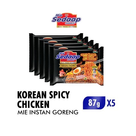 

Sedaap Mie Instan Korean Spicy Chicken Bag 87 gr x5